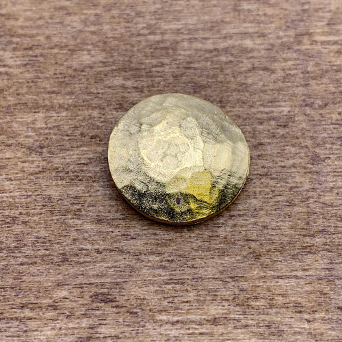 16mm Satin Gold Hammered Button