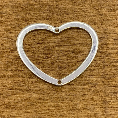 Sterling Silver 24mm x 28mm Heart Link