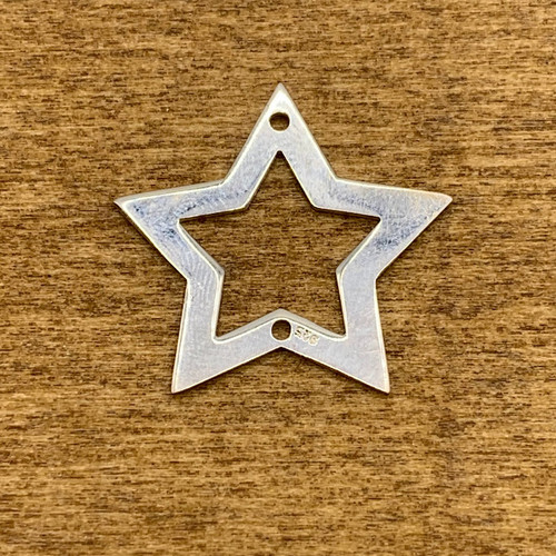 Sterling Silver 24mm Star Link