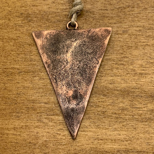 28x40mm Antique Copper Triangle Pendant