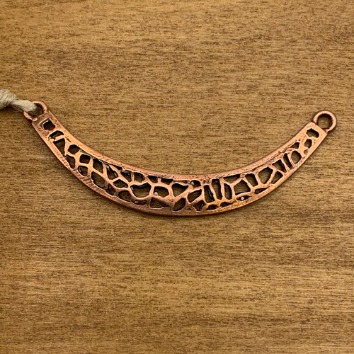 8x56mm Antique Copper Cut-Out Curved Link
