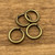 Antique Brass 12mm 13 Gauge Jump Rings