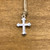 17.8x12.5mm Silver Plated Cross Charm