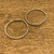 Sterling Silver 3/4 Inch Hoop Earrings