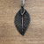 20mm x 40mm Antique Brass Leaf Pendant