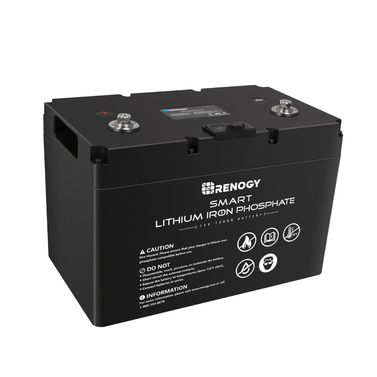 RENOGY 12V 100Ah 4000 LiFePo4 Lithium Batterie Smart BMS Akku mit Kom,  294,50 €