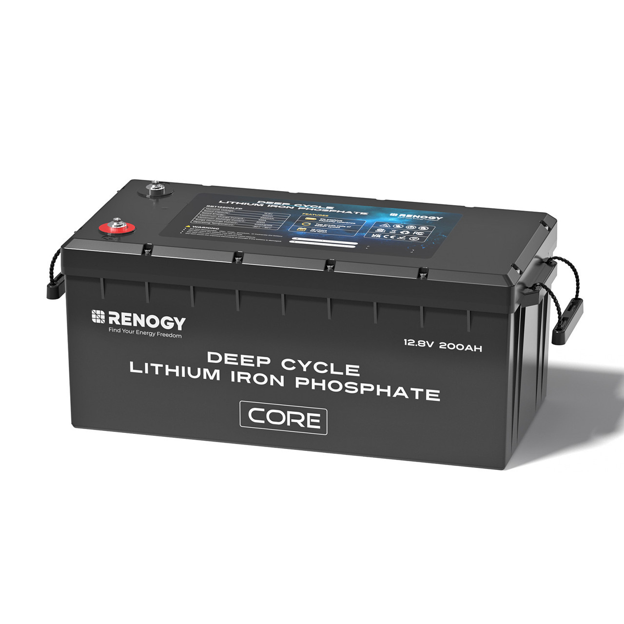 Renogy Lifepo4 200A 12V Solarbatterie mit BMS