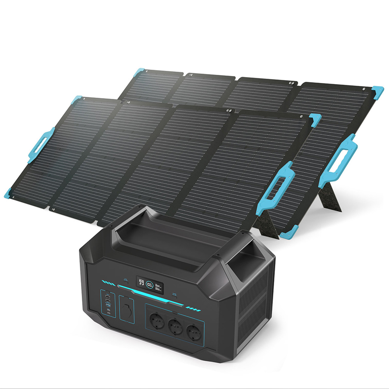 Solargeneratoren Powerstation 1000+440W Tragbare Solartasche