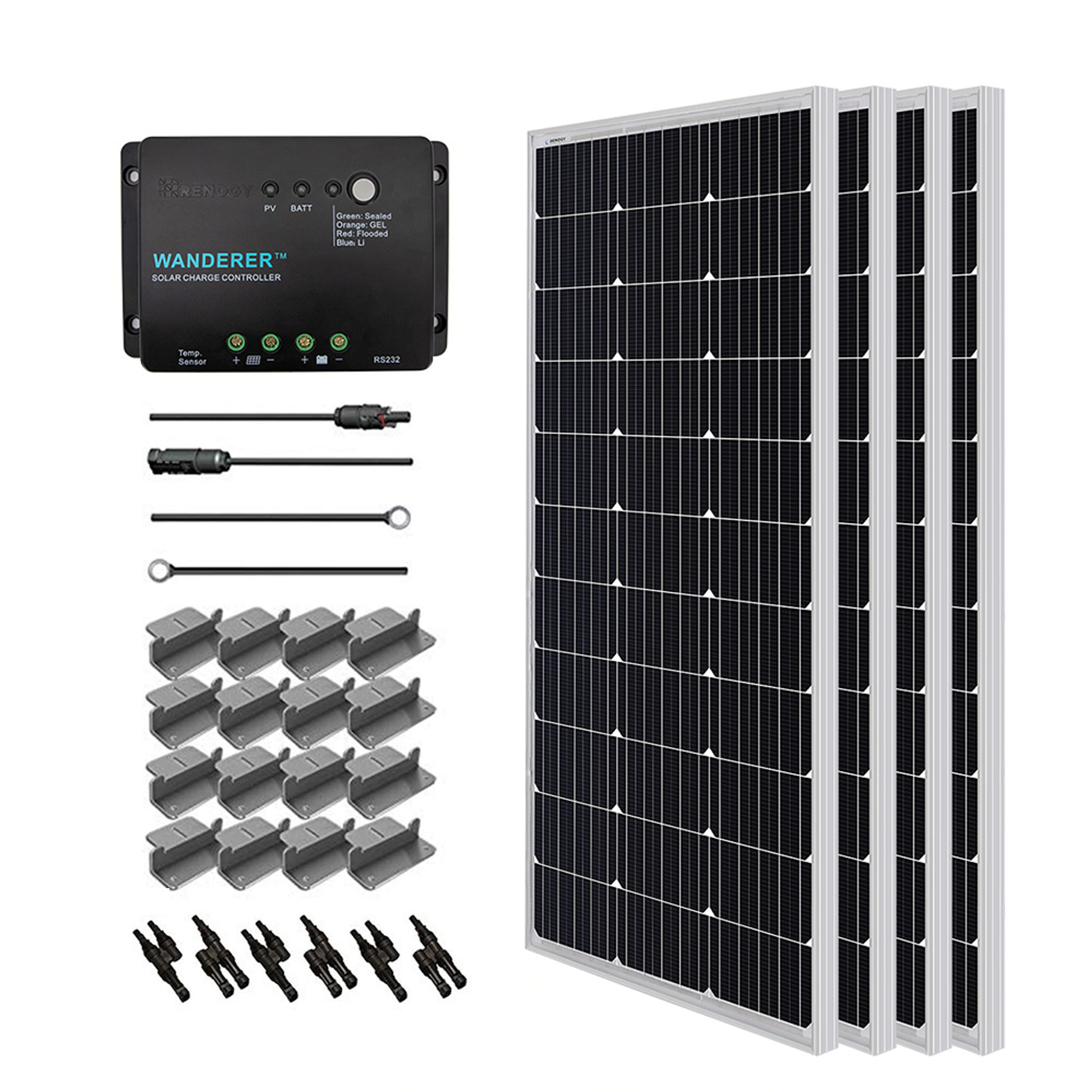 400W 12V Solaranlage Monokristallin Für Wohnmobile/Wohnwagen