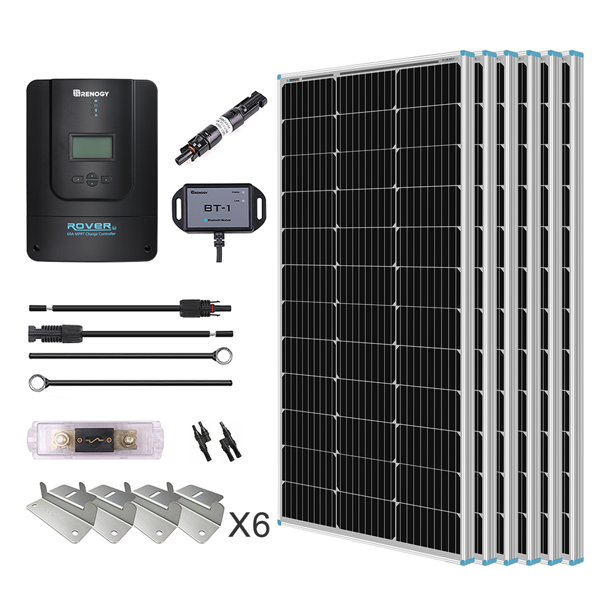 600W 12V/24V Wohnmobil Solaranlagemit 60A MPPT Laderegler