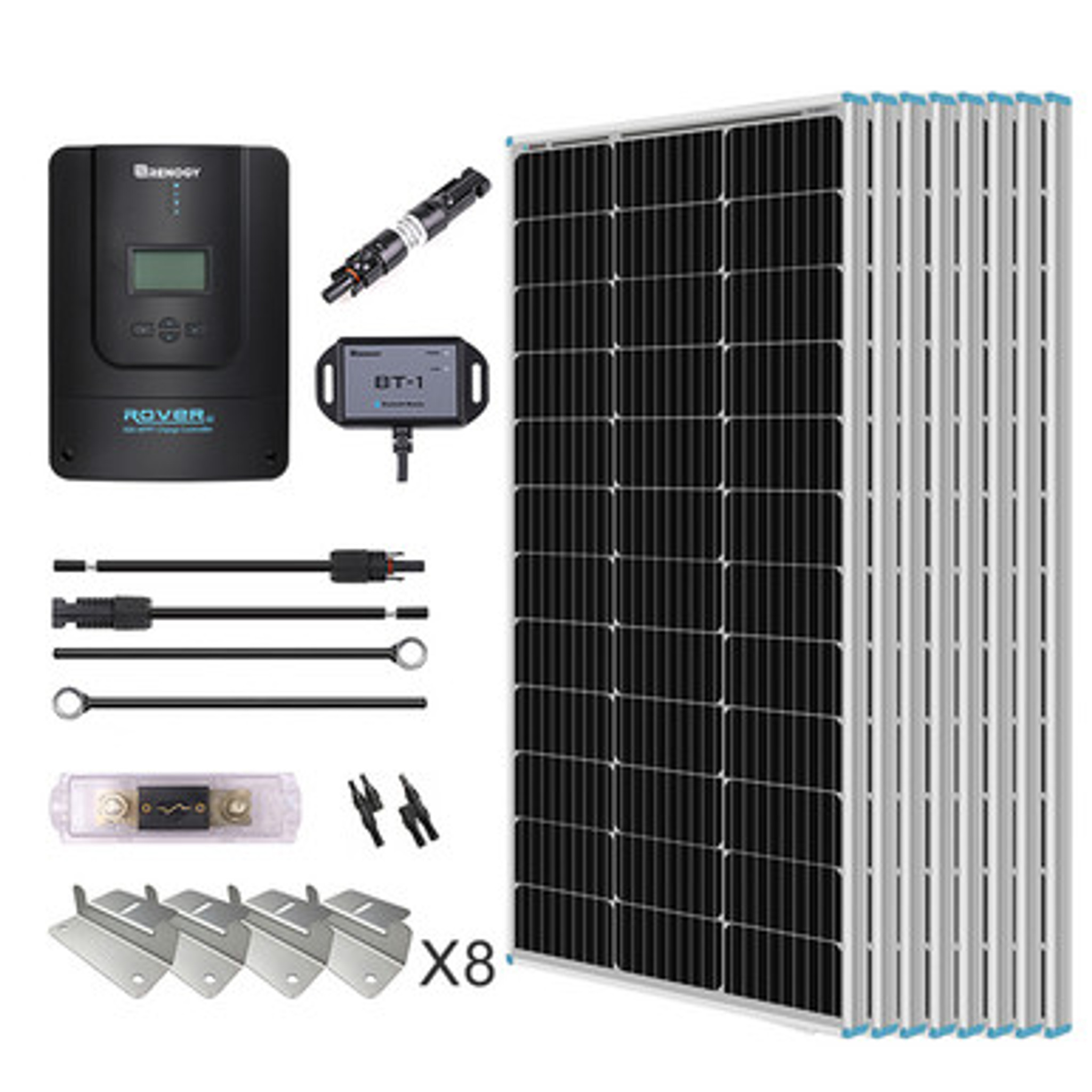 800W 12V /24V Premium Solaranlage mit 60A MPPT Laderegler für Haus Garten Wohnmobil