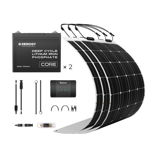300 Watt Solar Komplettsystem für Wohnmobil, Wohnwagen und Boote, Silber  Rahmen Solarmodul- 46cm - Enprove Solar GmbH
