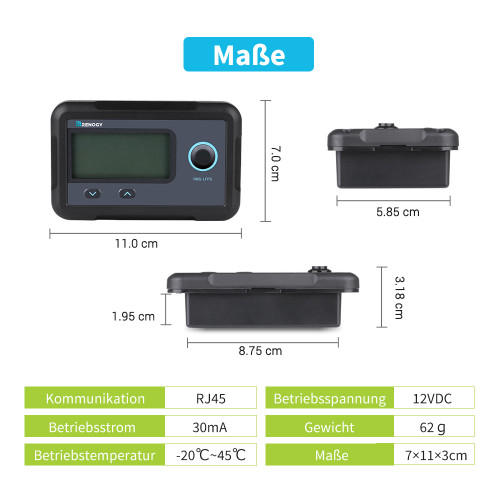 Monitor für Smart Lithium Batterie