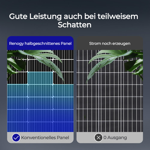 Bifaziale Solarmodule 115W Glas-Glas Solarpanel für Wohnmobil,Boote,Balkon,Marine