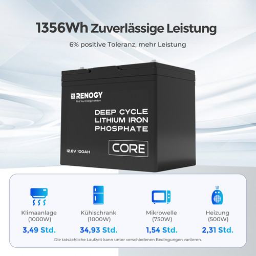 Lucky Day 230€ LiFePO4 12V 100Ah Lithium Batterie  Klasse A  Zelle für Wohnmobil Anfänger