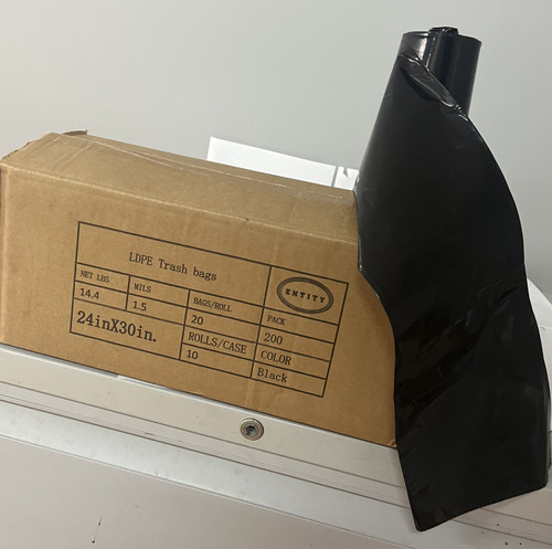 LDPE Trash Bags, (Black)
