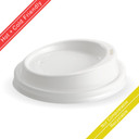 90mm White PS Lid for 8(90mm) 12, 16 & 20oz BioCup 1000/Carton BCL-12.16.20W BioPak