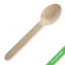 16cm Unbranded Wood Spoon - Bulk Pack 2000/Carton