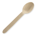 16cm Unbranded Wood Spoon - Bulk Pack 2000/Carton