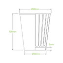 16 Pack - 390ml / 12oz Double Wall BioCup & Paper Lid 48/Carton RT-BC-12DW/BCL12P-3X16P-P BioPak