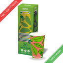 20 Pack - 16oz Cold Paper BioCup 100/Carton