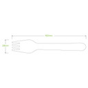 50 Pack - 16cm Wooden Fork In Paper Sleeves 1000/Carton RT-HY-16F-20X50P-P BioPak