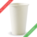 350ml / 12oz (80mm) White Single Wall BioCup 1000/Carton