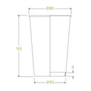 320ml / 10oz (80mm) Single Wall Kraft Brown BioCup 1000/Carton BCK-10-GL BioPak