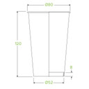 350ml / 12oz (80mm) Single Wall Kraft Brown BioCup 1000/Carton BCK-12(80)-GL BioPak