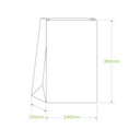 #16 SOS White Paper Bag 250/Carton BAG-SOS-16-W BioPak