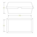 Regular Snack BioBoard White Box 200/Carton BB-SNACK BOX REGULAR-W BioPak