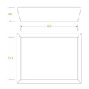 Tray #3 BioBoard White 250/Carton