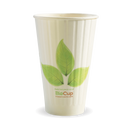 460ml / 16oz (90mm) Double Wall Green Leaf BioCup 600/Carton