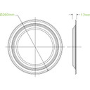 25cm / 10" Round BioCane Plate 500/Carton B-PL-10-PF BioPak