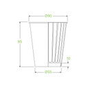 295ml / 8oz (90mm) Double Wall Kraft Brown BioCup 1000/Carton BCK-8DW-GS(90) BioPak