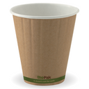 295ml / 8oz (90mm) Double Wall Kraft Brown BioCup 1000/Carton