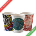 255ml / 8oz (80mm) Indigenous Art Series Double Wall BioCup 1000/Carton BC-8DW-CCAB-ART BioPak