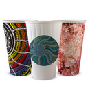 460ml / 16oz (90mm) Indigenous Art Series Double Wall BioCup 600/Carton BC-16DW-CCAB-ART BioPak