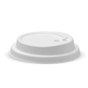 90mm Large White Reclosable Plant Fibre BioCup Lid 1000/Carton BCL-12PULP-R-W BioPak