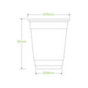 250ml Clear Unbranded BioCup 2000/Carton R-250-C BioPak