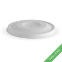250ml / 8oz (92mm) Plant Fibre Flat BioBowl Lid 1000/Carton BSCL-8-PULP-W BioPak