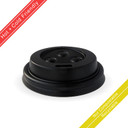 63mm / 4oz Black PS Sipper BioCup Lid 1000/Carton BCL-4B BioPak