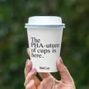 390ml / 12oz (90mm) White PHA Single Wall BioCup 1000/Carton BC-12W-PHA BioPak
