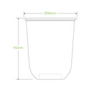 500ml (96mm) Clear Tumbler Biocup 1000/Carton