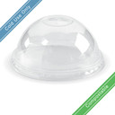 Large (96mm) 300-700ml BioCup Dome Lid with X Straw Hole 1000/Carton C-96D(X) BioPak