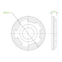 250ml / 8oz (92mm) Clear PLA Paper BioBowl Lid 1000/Carton BSCL-8PLA BioPak