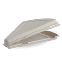 280mm X 163mm X 40mm / 9" White Pizza Slice Clamshell 250/Carton B-HLP-N BioPak