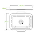 500ml & 600ml White BioCane Takeaway Lid 500/Carton