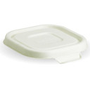 Square 280, 480 & 630ml White BioCane Takeaway Lid 600/Carton B-SLBL-W-PF BioPak