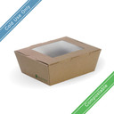 Medium BioBoard Lunch Box With Window 200/Carton BB-WLBM-8 BioPak